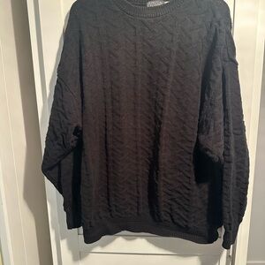 Members Only Black Crewneck Sweater